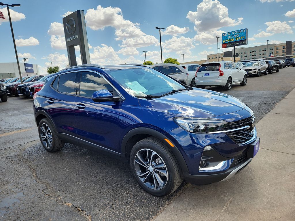 Used 2022 Buick Encore GX Essence with VIN KL4MMGSL7NB032312 for sale in Lubbock, TX