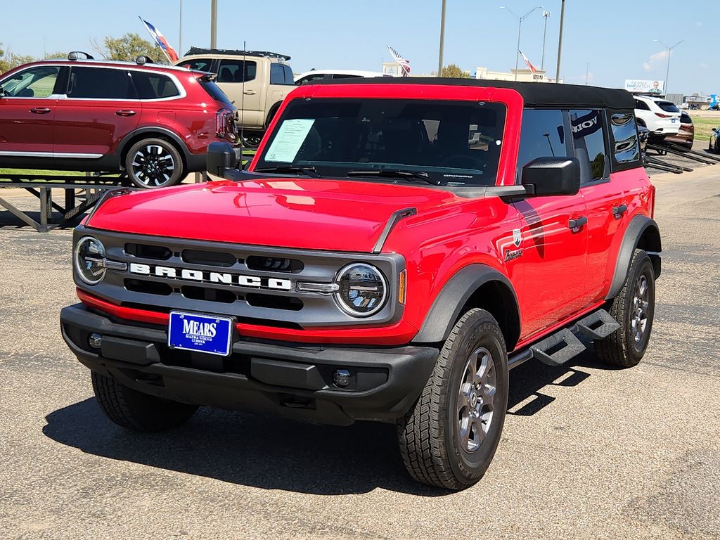 Used 2023 Ford Bronco 4-Door Big Bend with VIN 1FMDE5BH6PLB04175 for sale in Lubbock, TX