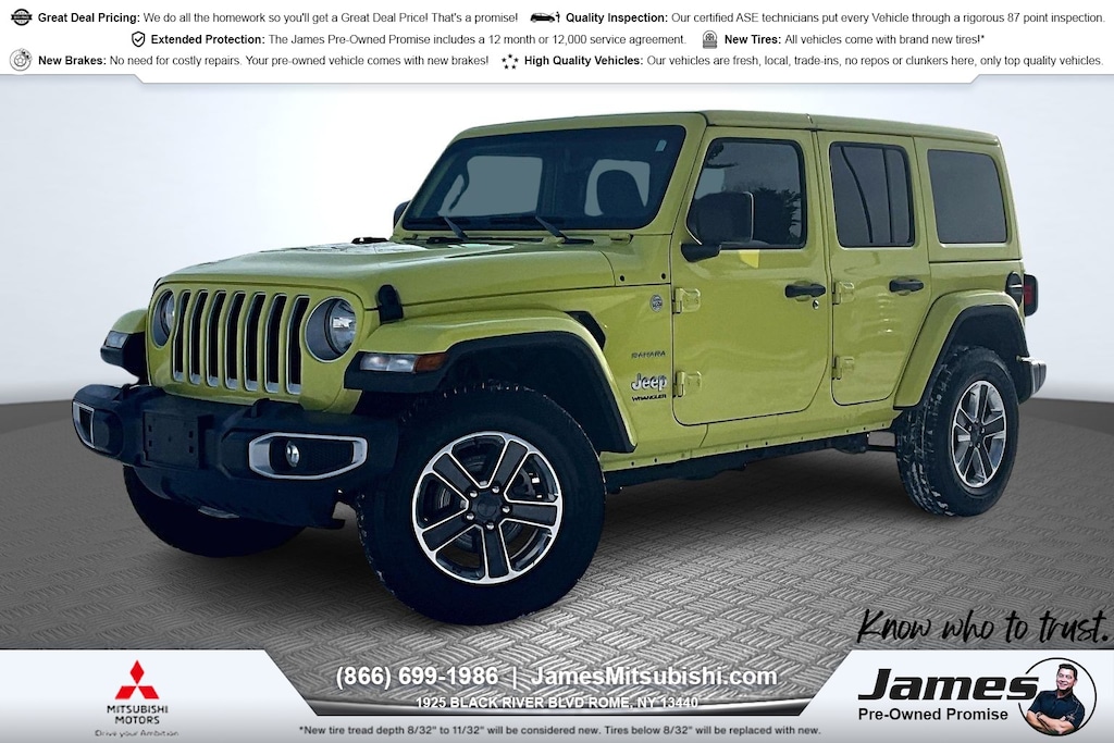 Used 2023 Jeep Wrangler 4-DOOR SAHARA 4X4 SUV