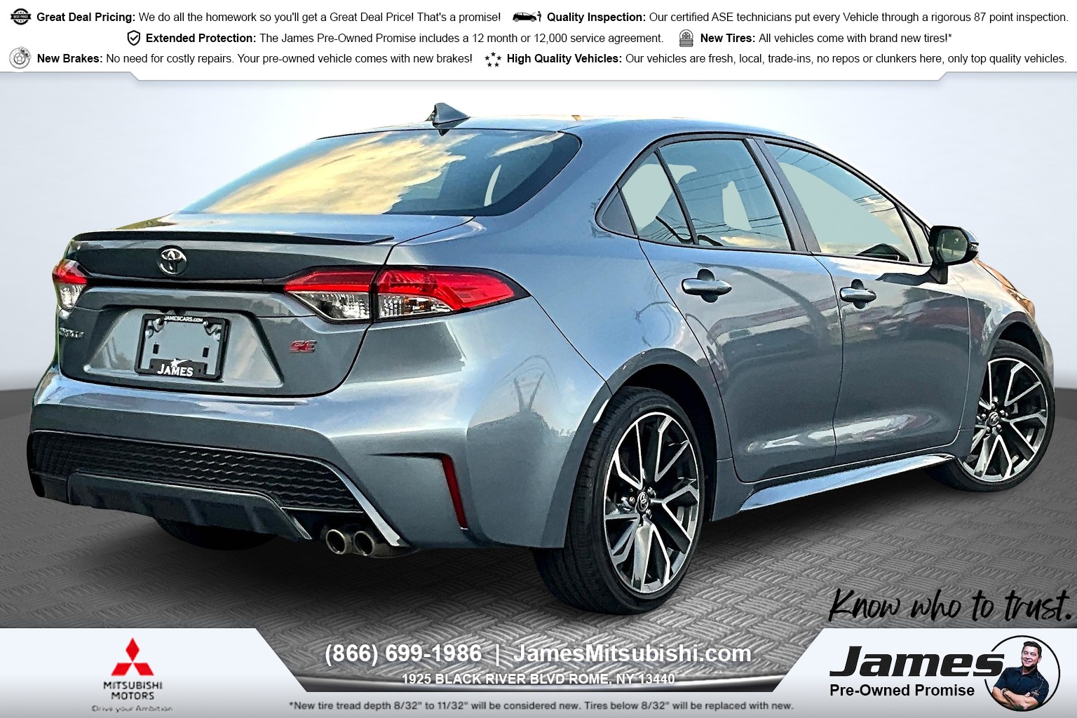 Used 2021 Toyota Corolla SE with VIN JTDS4MCE5MJ067902 for sale in Rome, NY