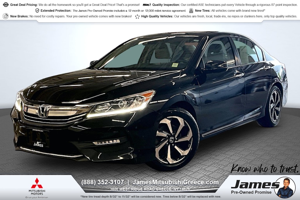 Used 2017 Honda Accord EX-L w/Navi & Honda Sensing Sedan