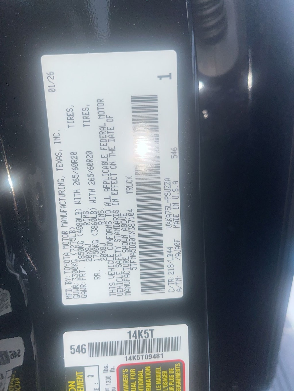 Used 2026 Toyota Tundra 1794 Edition Truck CrewMax
