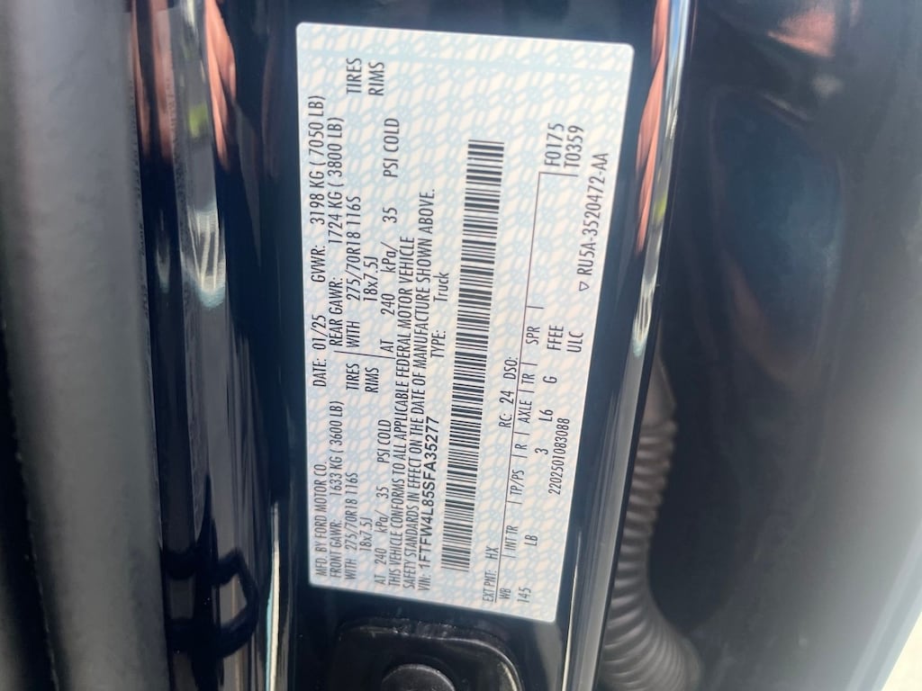 Certified 2025 Ford F-150 Tremor Truck SuperCrew Cab