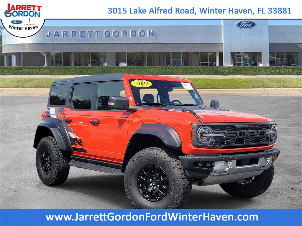 Certified 2022 Ford Bronco Raptor SUV