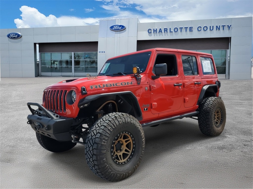 Used 2021 Jeep Wrangler Unlimited Rubicon 392 with VIN 1C4JJXSJXMW761895 for sale in Plant City, FL