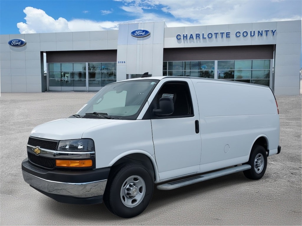 Certified 2022 Chevrolet Express Cargo Work Van with VIN 1GCWGAFP3N1237051 for sale in Plant City, FL