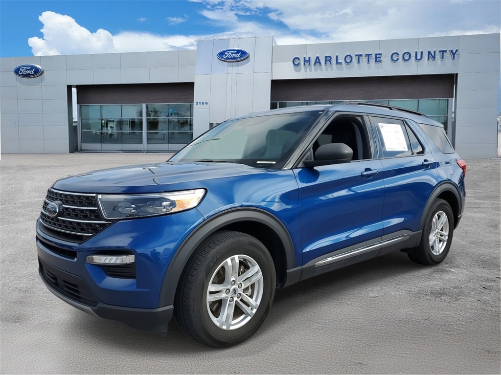 Certified 2023 Ford Explorer XLT with VIN 1FMSK7DH8PGA58642 for sale in Plant City, FL