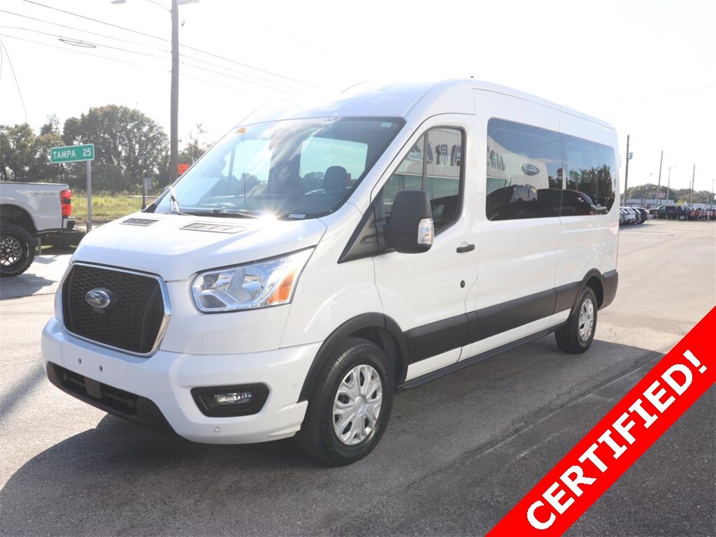 Certified 2022 Ford Transit-350 XLT Wagon Medium Roof Van