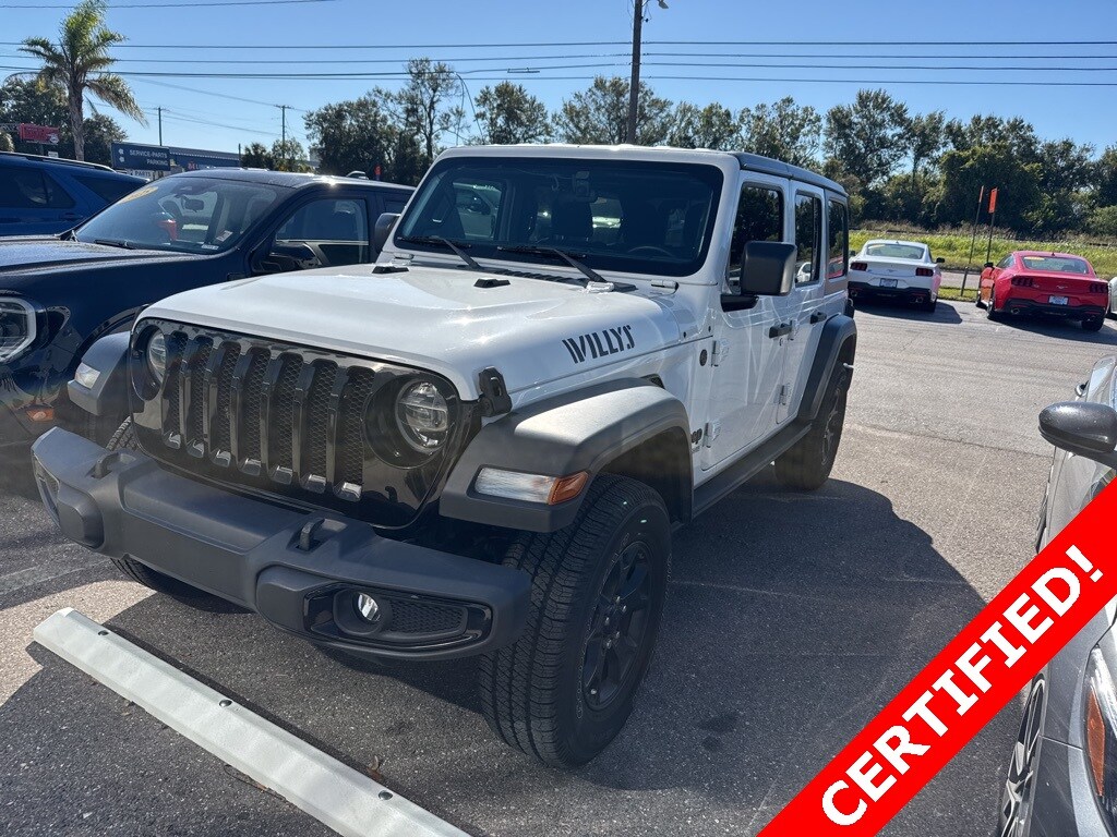 Certified 2021 Jeep Wrangler Unlimited Willys SUV