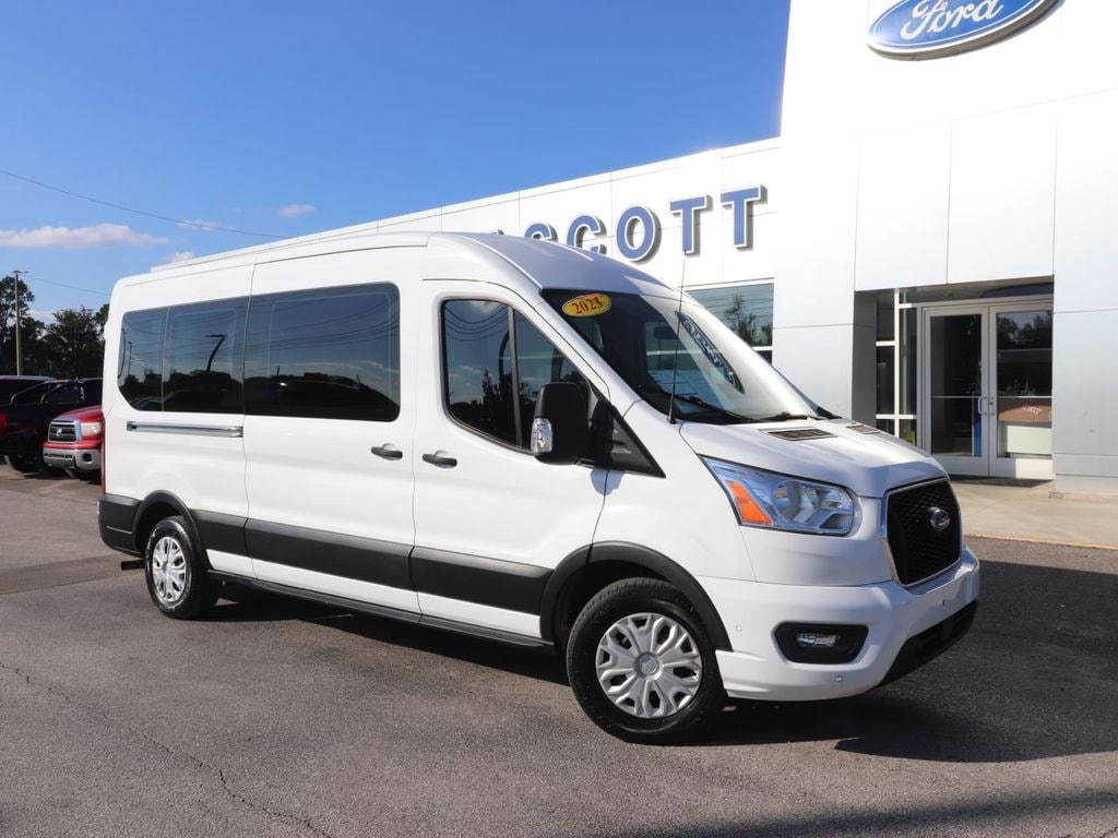 Certified 2022 Ford Transit-350 XLT Wagon Medium Roof Van