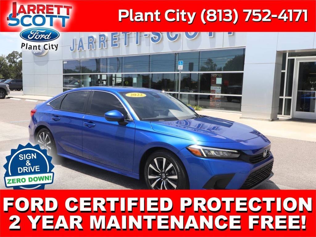 Certified 2022 Honda Civic EX Sedan