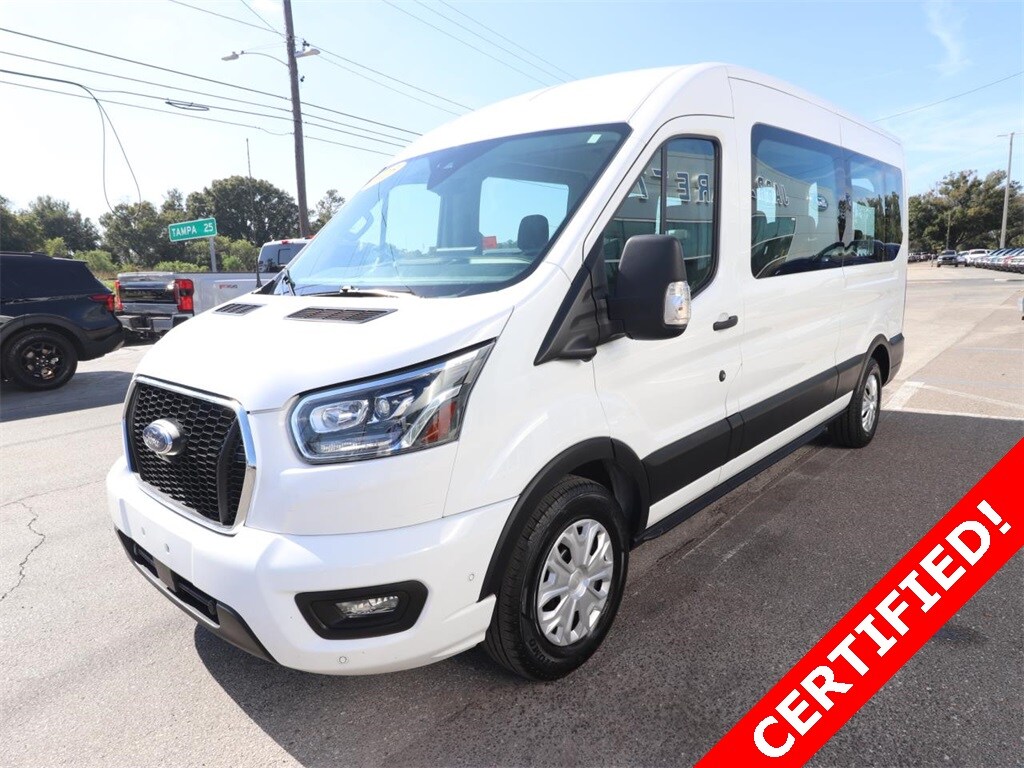 Certified 2023 Ford Transit-350 XLT Wagon Medium Roof Van