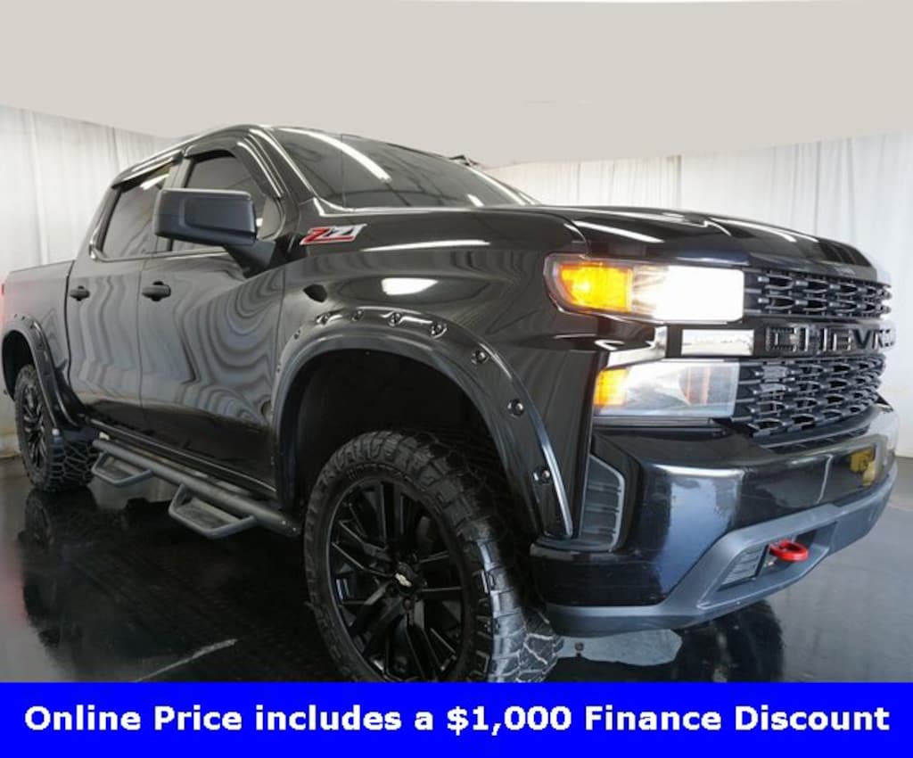 Used 2021 Chevrolet Silverado 1500 Custom Trail Boss Truck Crew Cab
