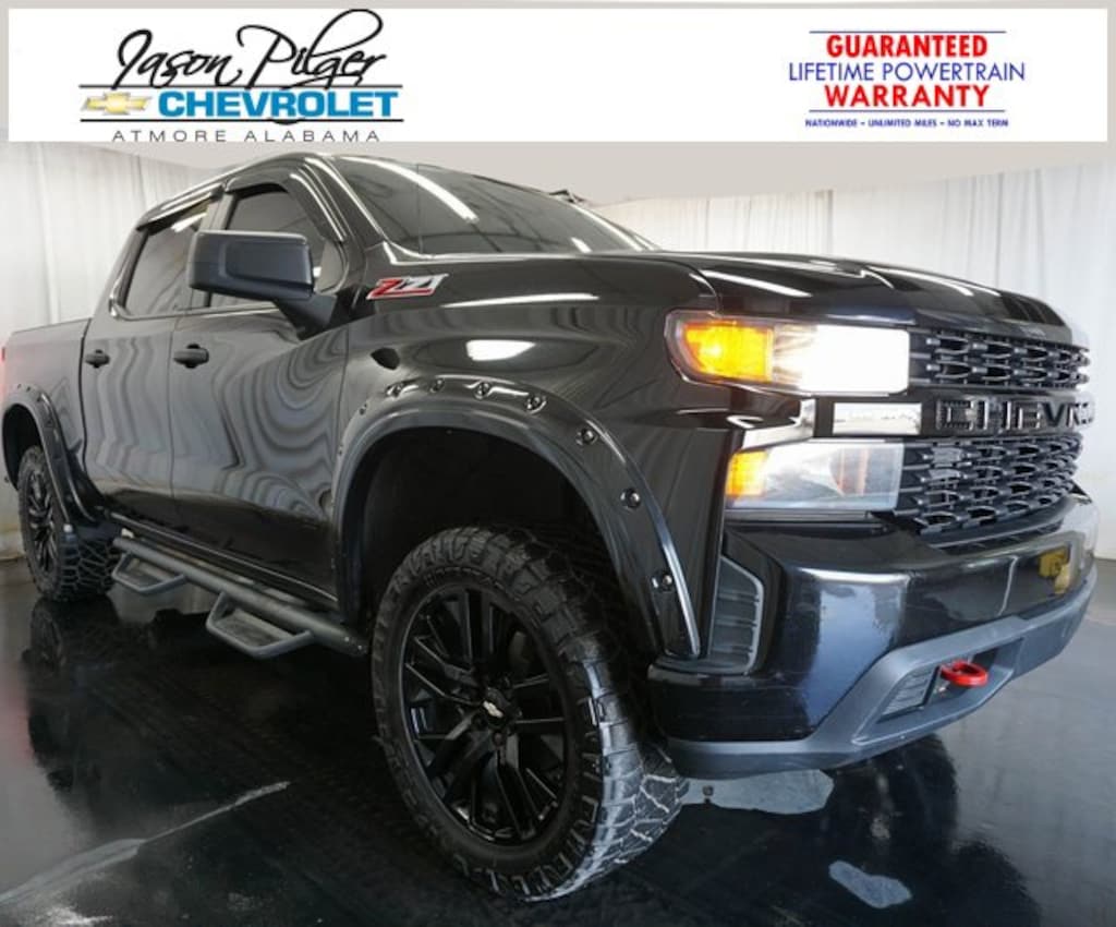 Used 2021 Chevrolet Silverado 1500 Custom Trail Boss Truck Crew Cab