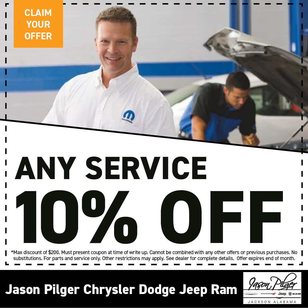 take 10% off any service special coupon