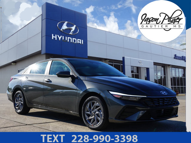 2026 Hyundai Elantra Hybrid Blue Sedan