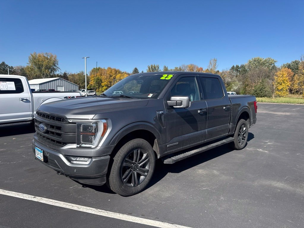 Certified 2023 Ford F-150 Lariat with VIN 1FTFW1ED2PFA74635 for sale in Hutchinson, Minnesota