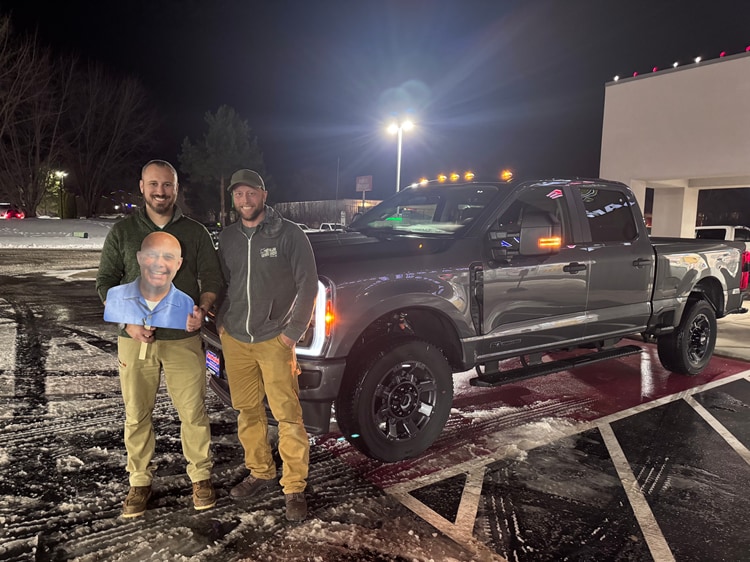 Customer Ford F-350 Super Duty serviced at Jay Malone Ford in Hutchinson, MN