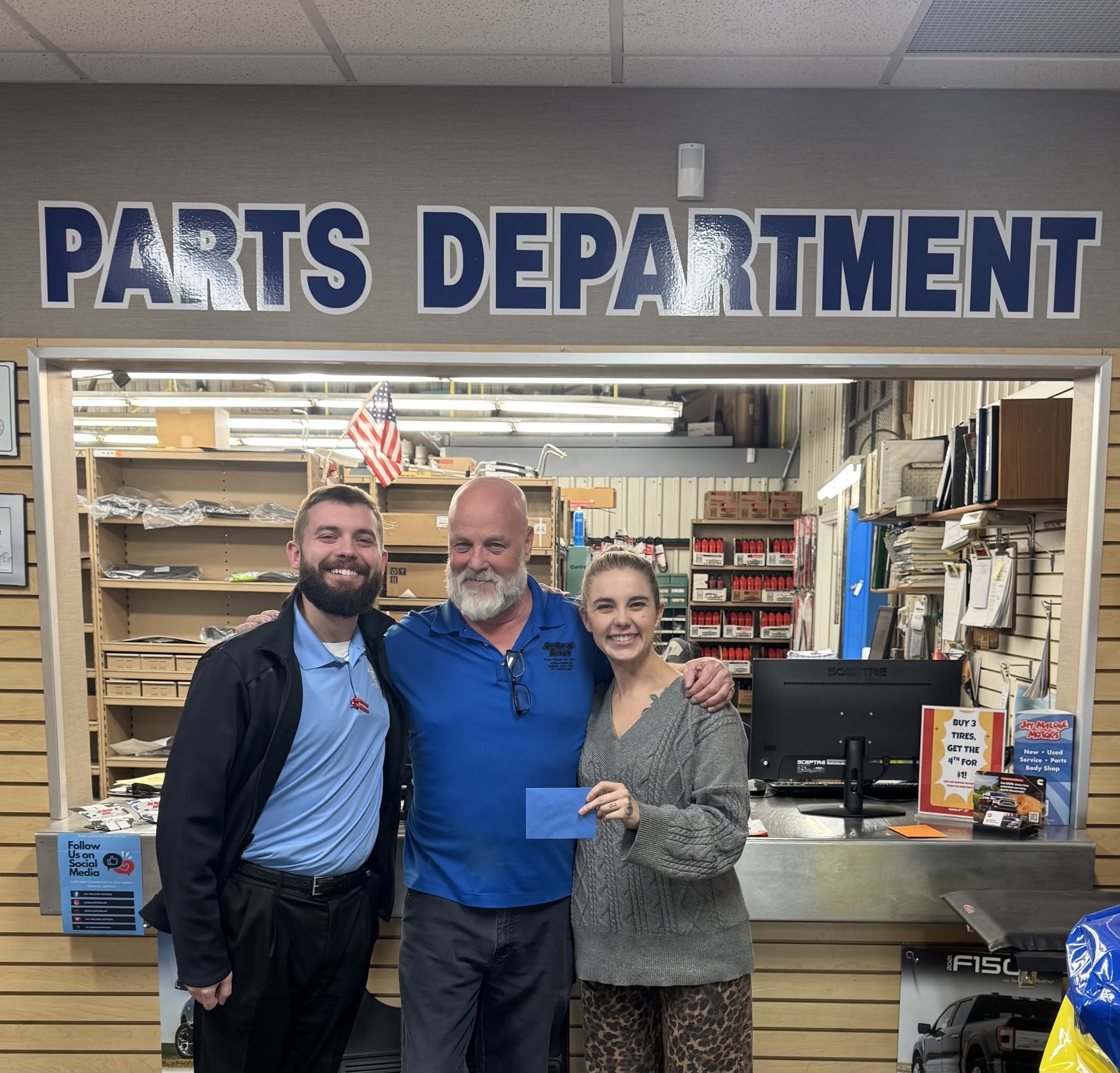 Jay Malone Ford Parts Department Team