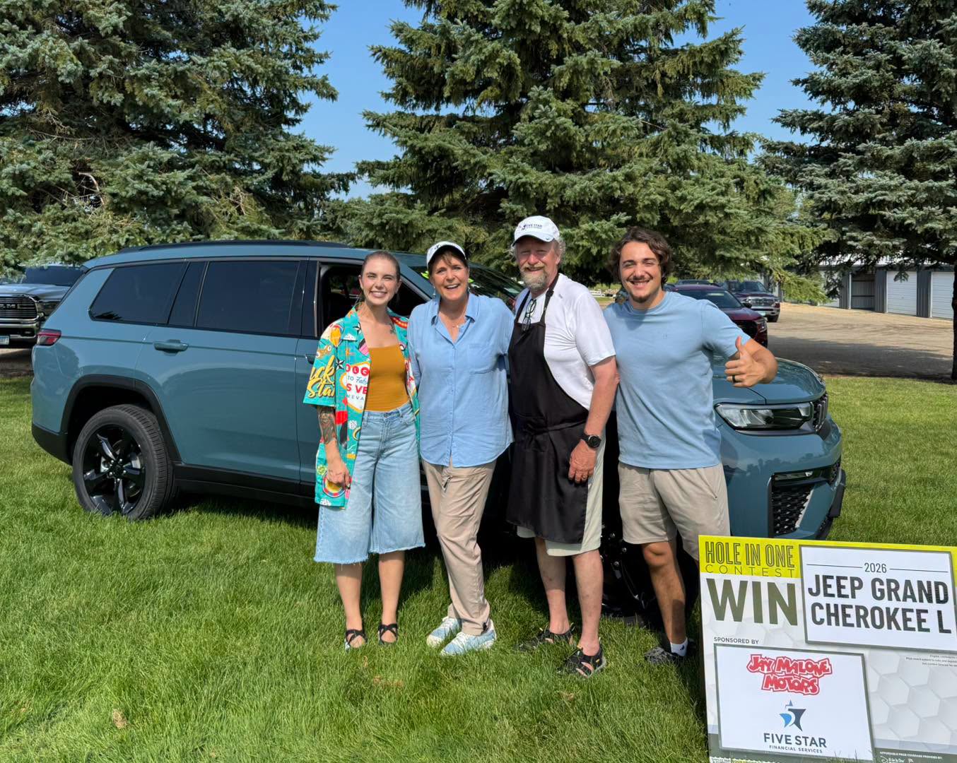 Jay Malone Motors with the Five Star Financial team at the Hutchinson Chamber Golf Challenge