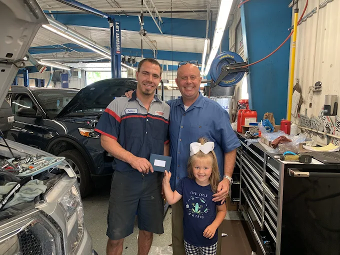 Jay Malone with Master Technician and Granddaughter