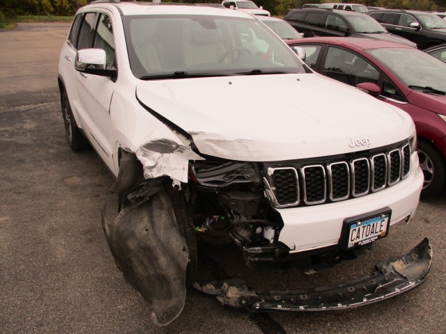 Collision damage before repair