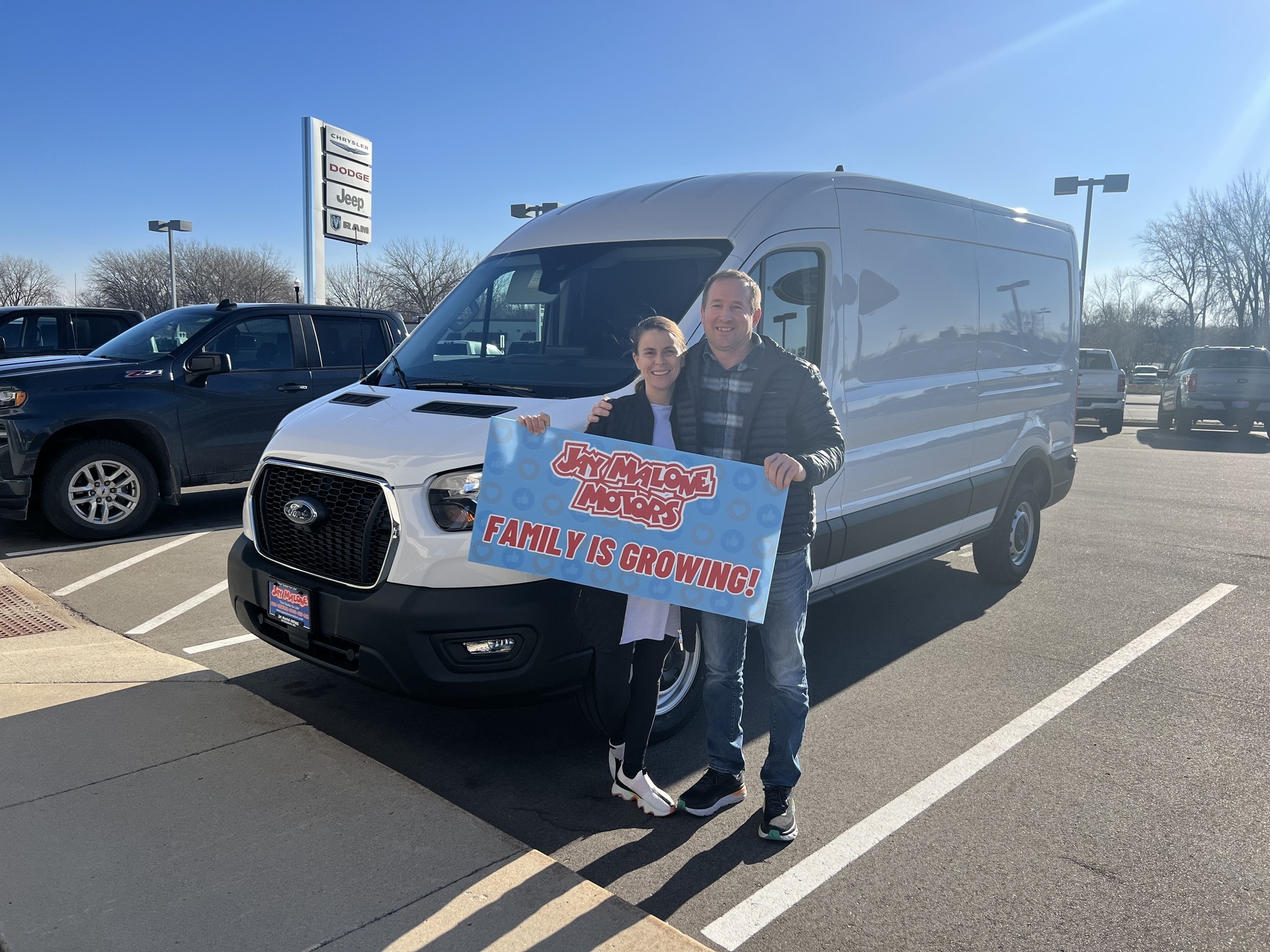 Ford Transit passenger van customer Jay Malone Ford Hutchinson MN