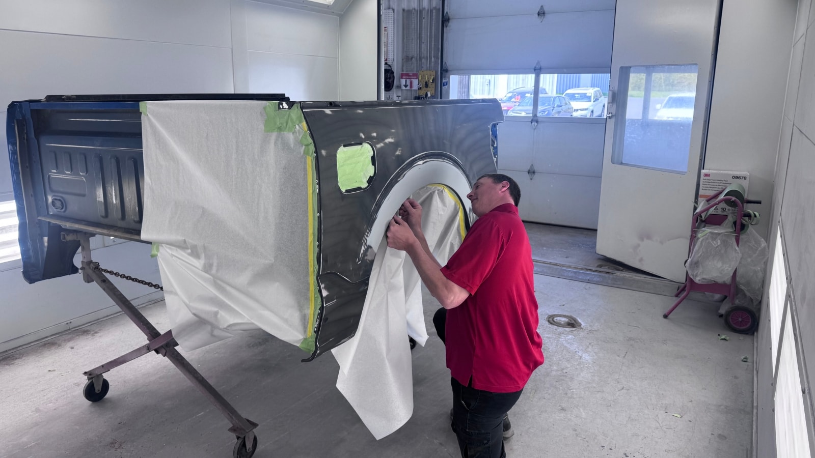 Jay Malone body shop paint booth in Hutchinson, MN, voted Best Body Shop