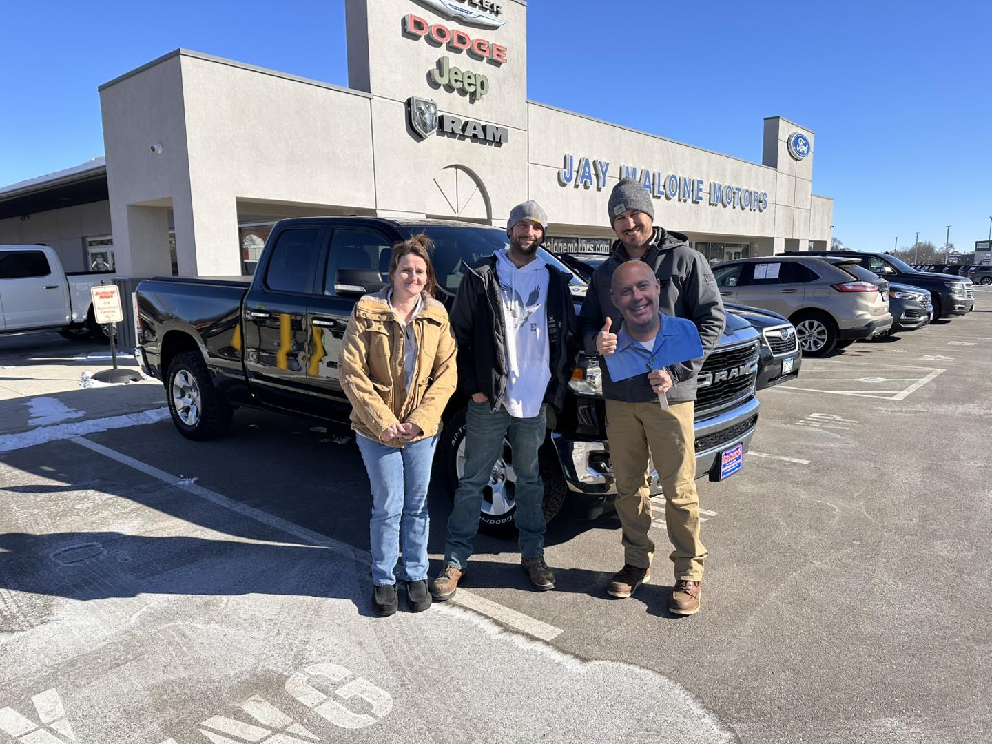 Watertown MN Ram 1500 customer at Jay Malone CDJR Hutchinson