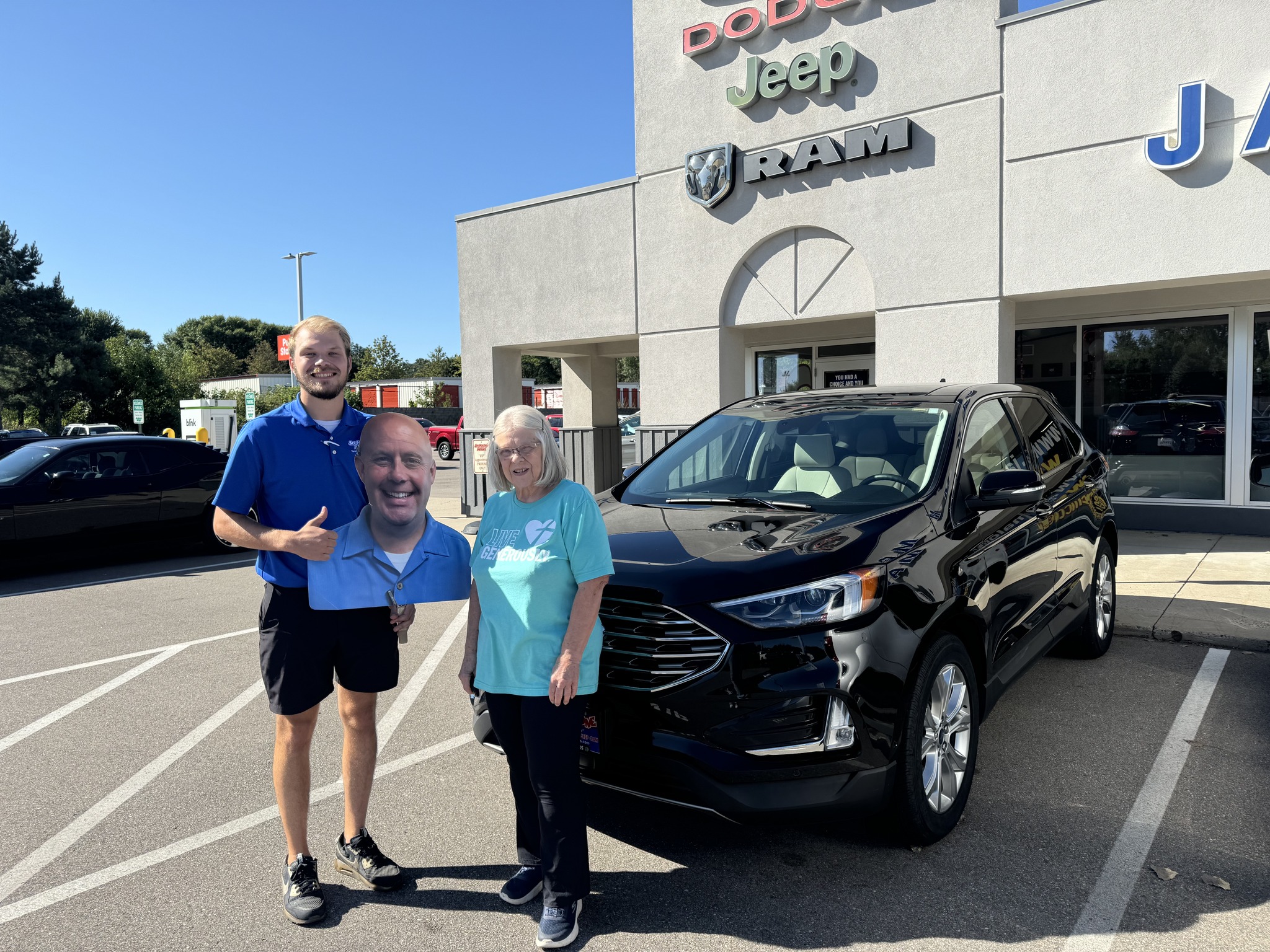Lester Prairie MN Ford Edge customer at Jay Malone Ford Hutchinson