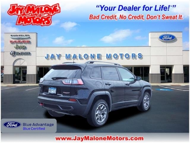 Certified 2021 Jeep Cherokee Trailhawk with VIN 1C4PJMBX2MD167925 for sale in Hutchinson, Minnesota