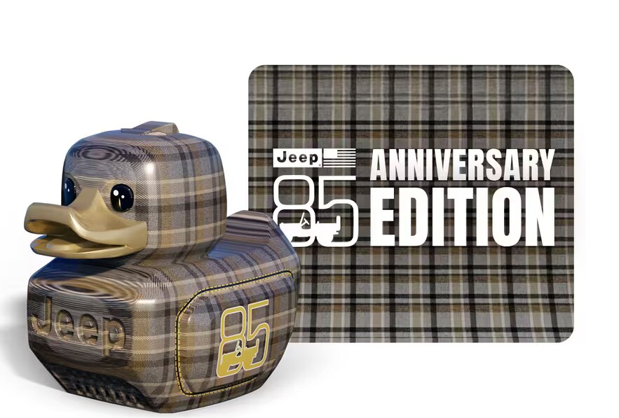 Jeep Twelve 4 Twelve collectible plaid duck for the 85th Anniversary Edition drop