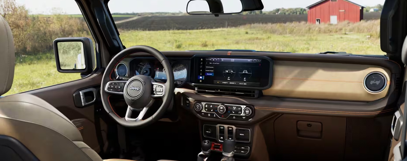 2027 Jeep Wrangler JL-2A interior with heritage-inspired design details