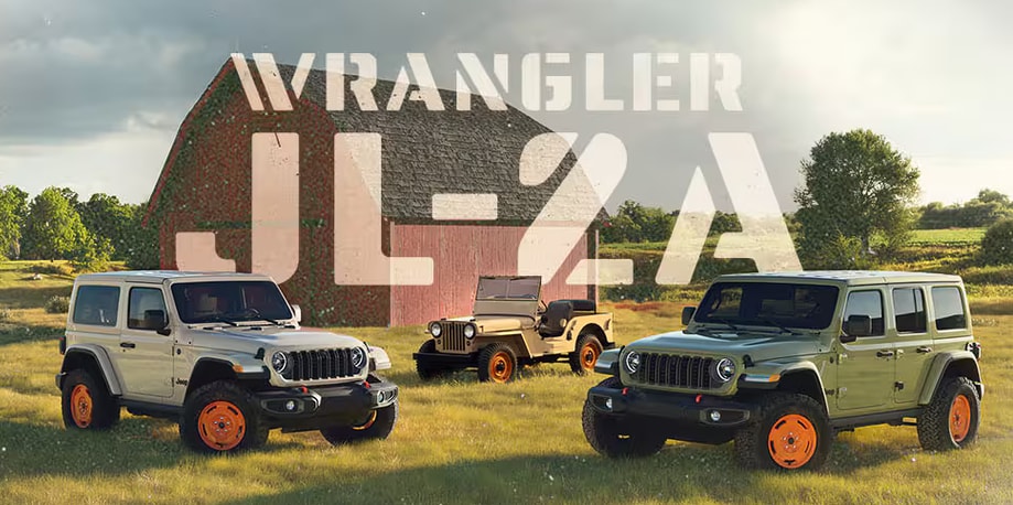 2027 Jeep Wrangler JL-2A special edition in Gobi paint, a tribute to the original Willys CJ-2A