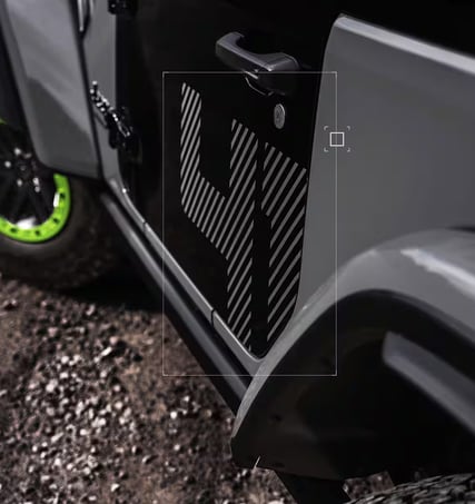 2027 Jeep Wrangler Switchback door with the 41 decal
