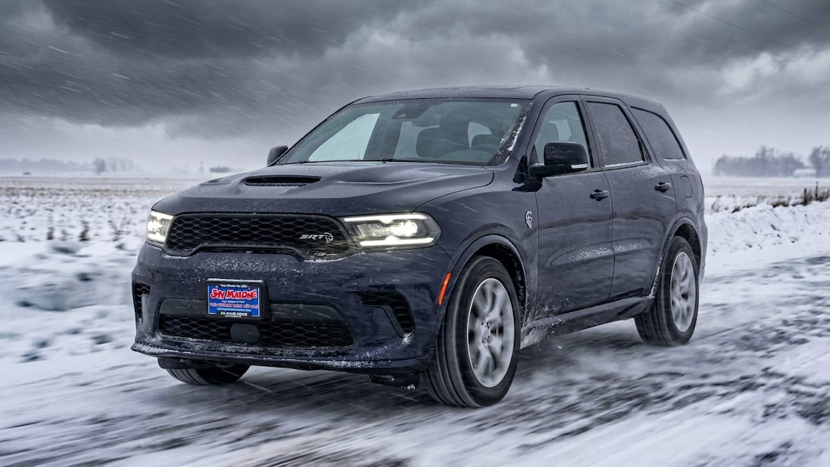 2026 Dodge Durango AWD winter performance at Jay Malone CDJR in Hutchinson, Minnesota