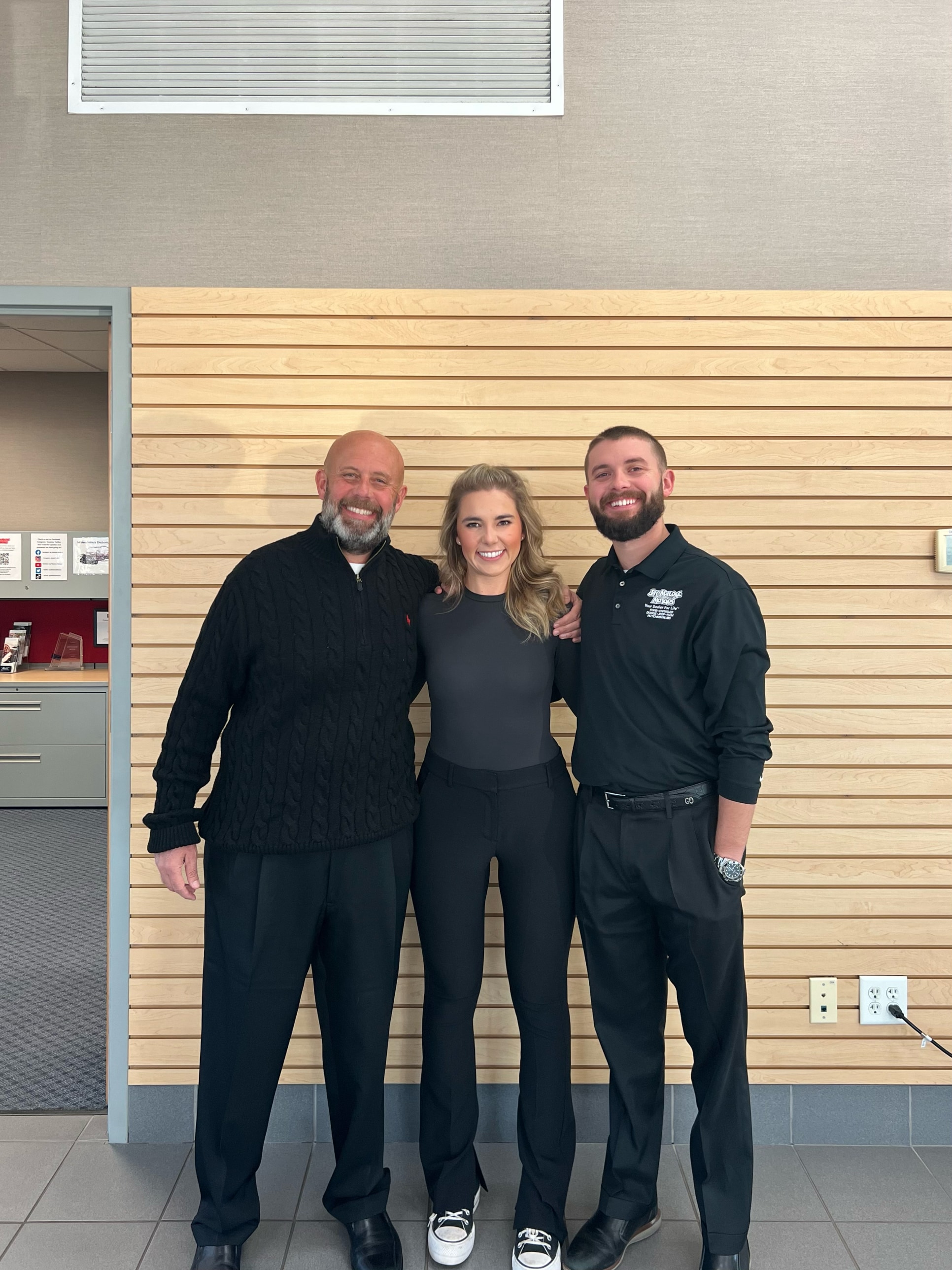 Jay, Jake and Jordan Malone at Jay Malone Motors in Hutchinson, MN