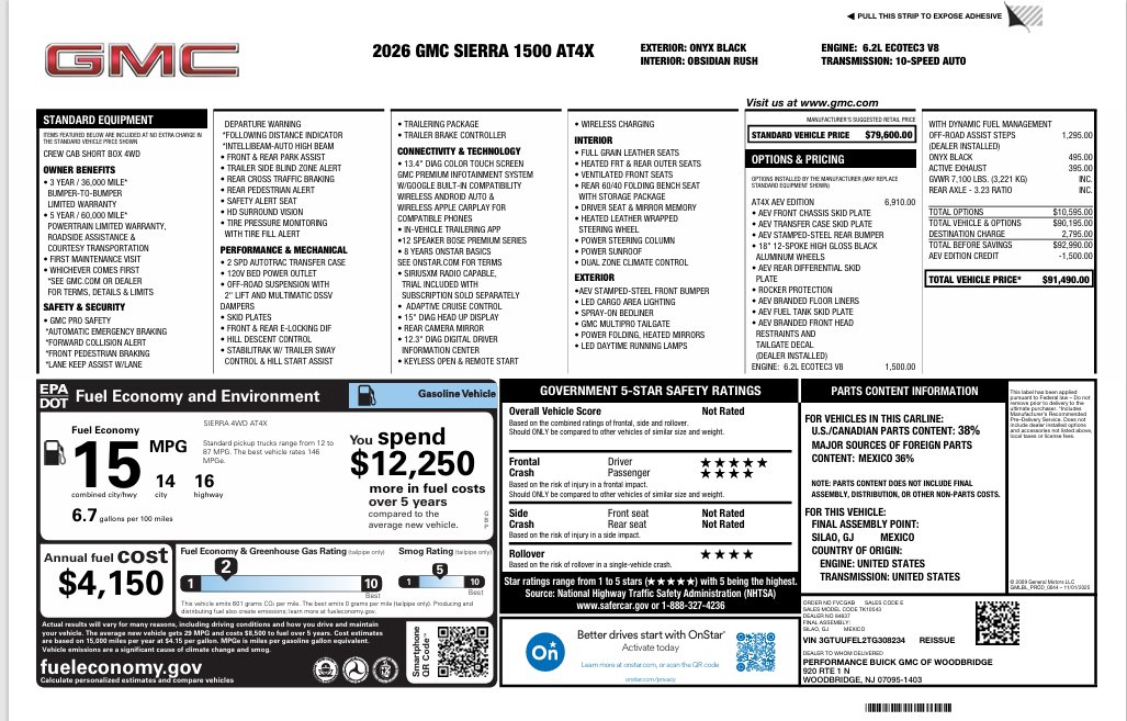 2026 GMC Sierra 1500 AT4X - Photo 36
