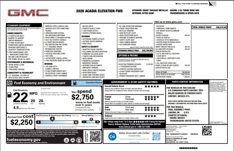 2026 GMC Acadia Elevation - Photo 11