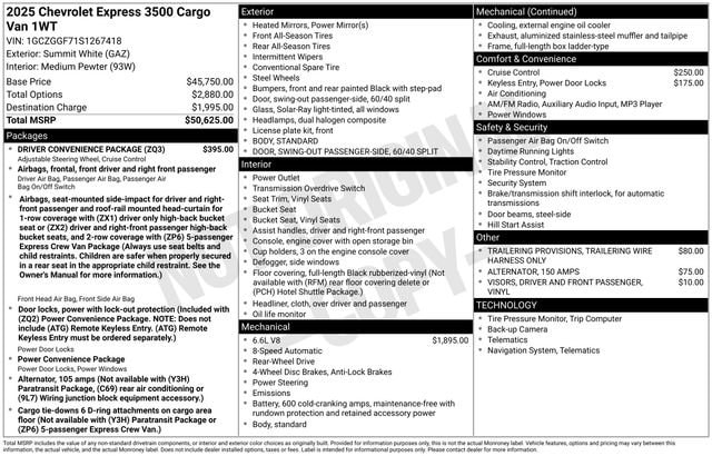 2025 Chevrolet Express Cargo Work Van - Photo 6