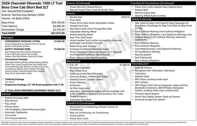 2026 Chevrolet Silverado 1500 LT Trail Boss - Photo 6