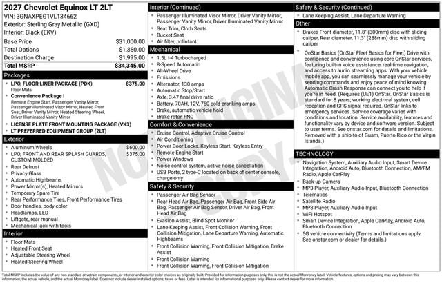 2027 Chevrolet Equinox LT - Photo 6