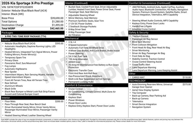 2026 Kia Sportage X-Pro Prestige - Photo 6