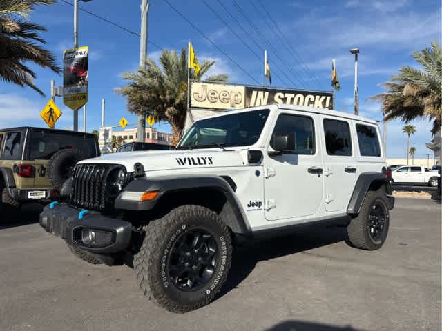 Used 2023 Jeep Wrangler 4xe Willys 4XE with VIN 1C4JJXN66PW610774 for sale in Las Vegas, NV