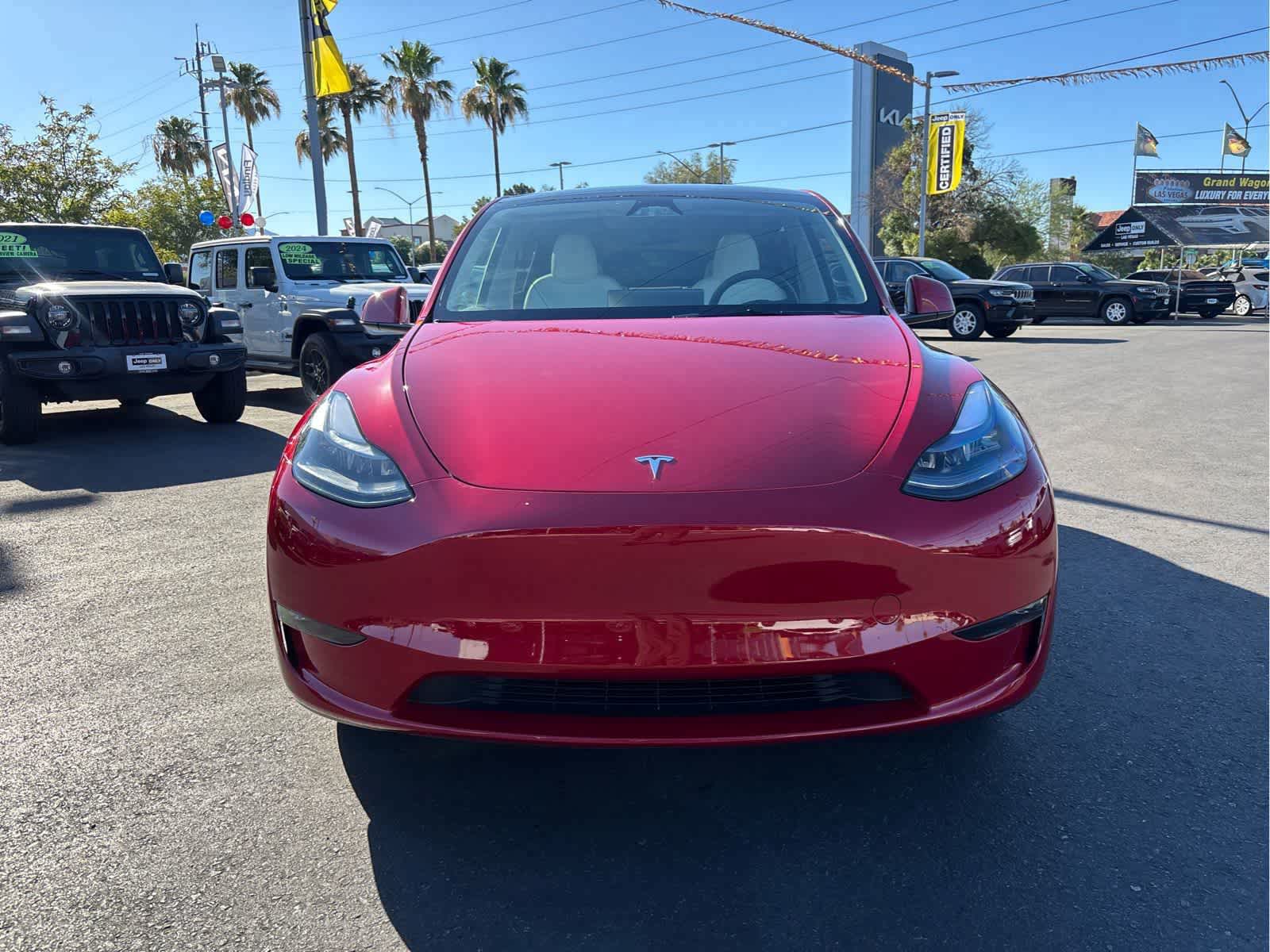 Used 2023 Tesla Model Y Base with VIN 7SAYGDED9PF933671 for sale in Las Vegas, NV