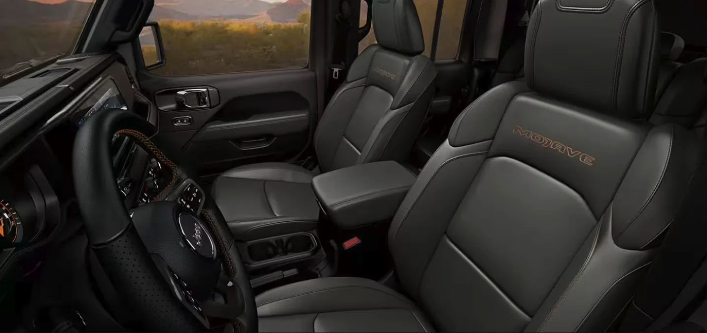 Used Jeep Gladiator Mojave Las Vegas Interior Interior cabin of a used Jeep Gladiator Mojave in Las Vegas