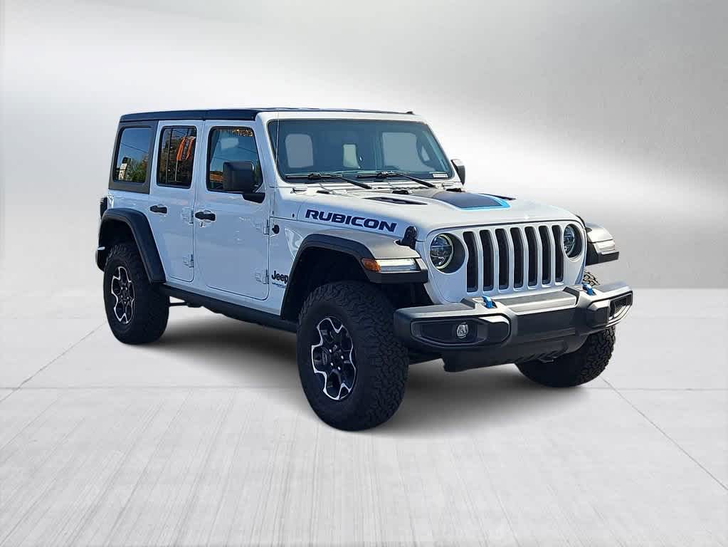 Certified 2022 Jeep Wrangler Unlimited Rubicon 4XE with VIN 1C4JJXR67NW227854 for sale in Las Vegas, NV
