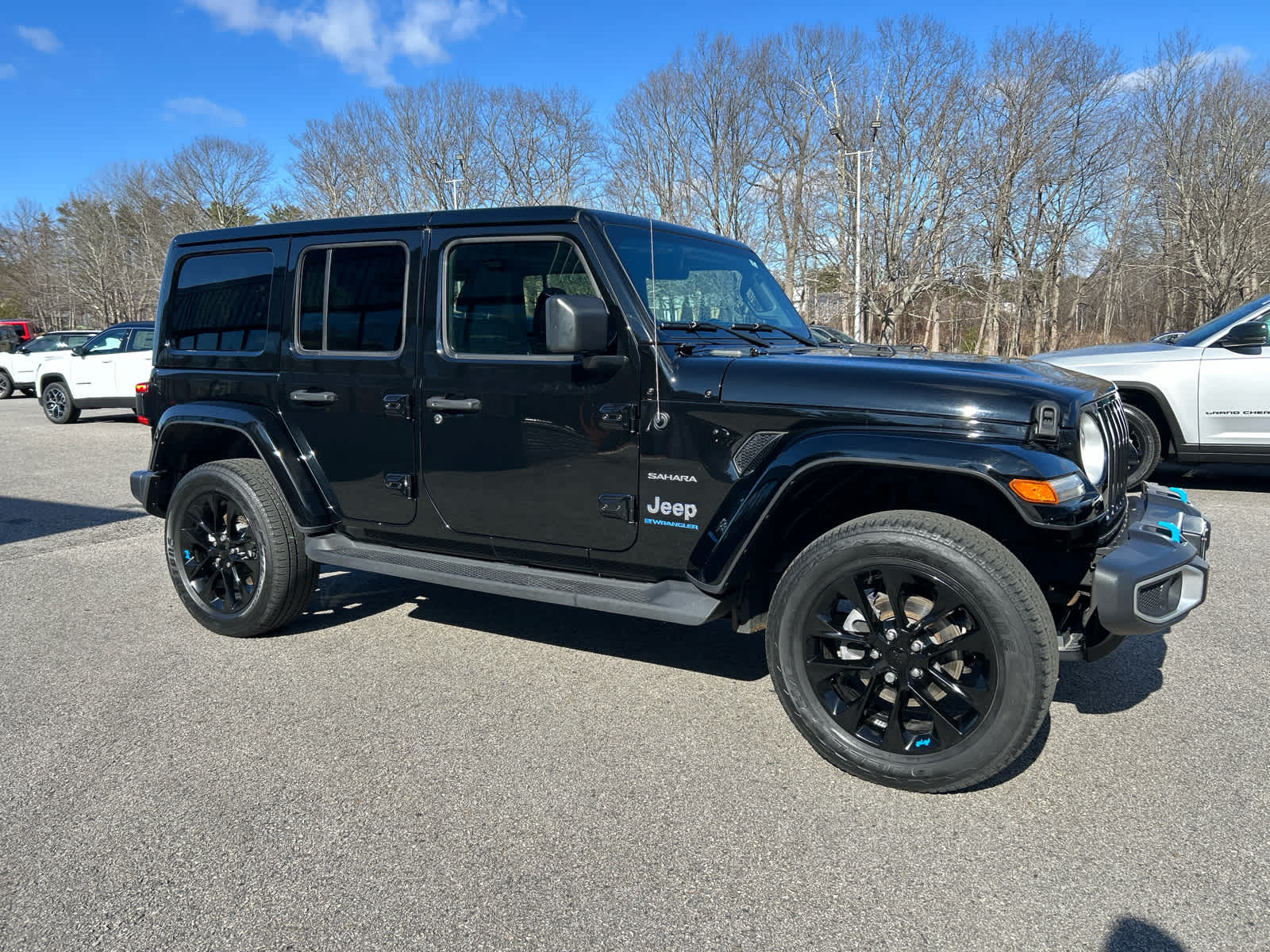 Used 2023 Jeep Wrangler 4xe Sahara 4XE with VIN 1C4JJXP66PW516942 for sale in Portsmouth, NH