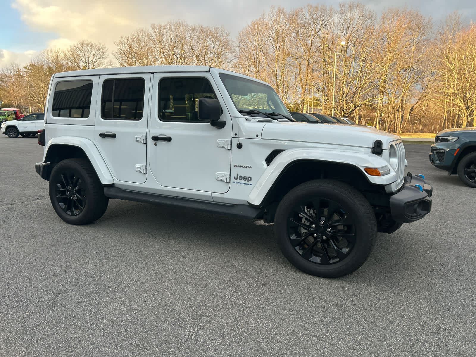 Used 2023 Jeep Wrangler 4xe Sahara 4XE with VIN 1C4JJXP66PW554414 for sale in Portsmouth, NH