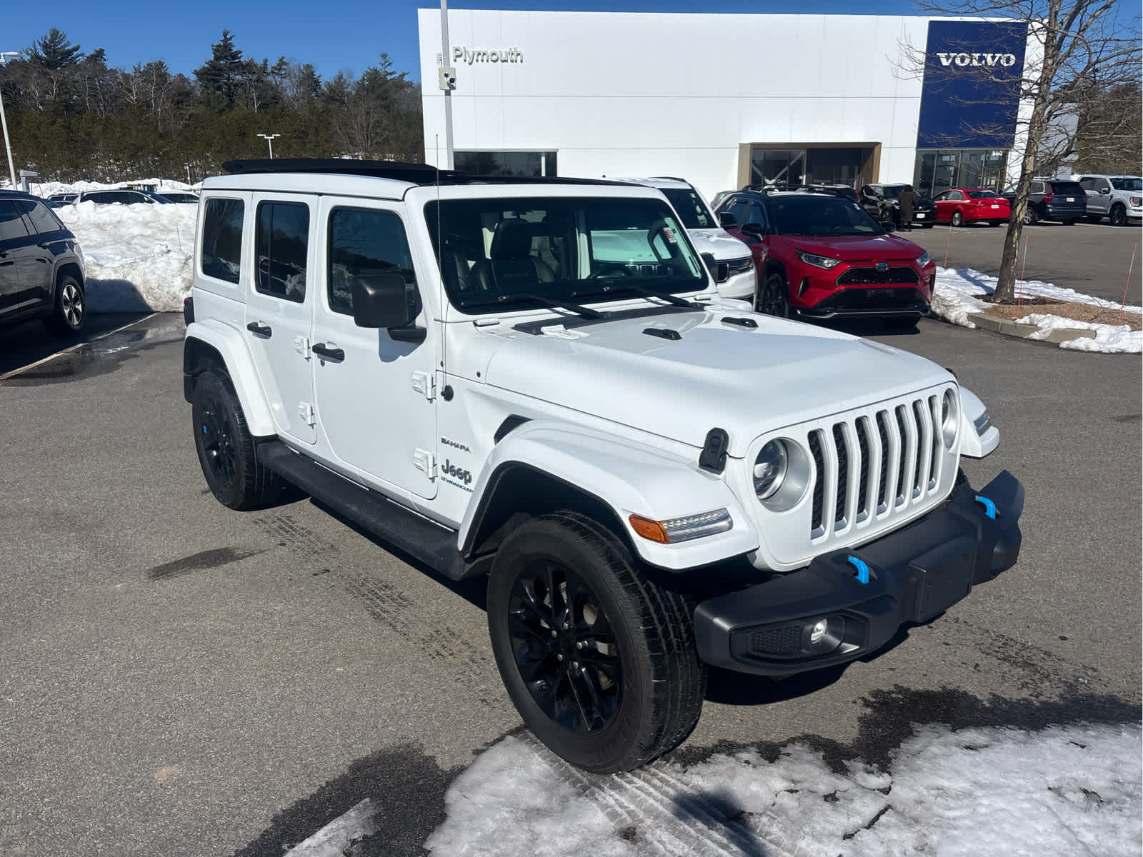 Used 2023 Jeep Wrangler 4xe Sahara 4XE with VIN 1C4JJXP66PW554414 for sale in Portsmouth, NH